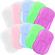 BUGUUYO Pack Portable Soap Sheets Travel Soap Paper for Outdoor Use Disposables Safe Material for Camping Hiking