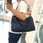 正品！BALENCIAGA巴黎世家 經典不敗款機車包CITY 海軍藍