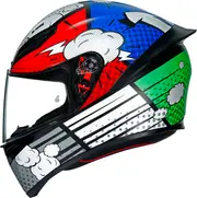 AGV K1 S Bang, full face helmet , color: Matt Grey/White/Red/Blue , size: XS
