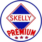 Skelly Oil Co. Premium Gasoline NEW Sign 40" Dia. Round USA STEEL