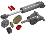 Lego LINEAR ACTUATOR Kit (technic,cylinder,piston,bracket,robot,power,functions)