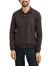 Rails Herrington Textured Polo Sweater