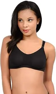 [QT] Women's Cotton Blend Wireless Nursing Bra Soft Wire Free Bra with Easy Drop Cups