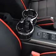 2 in 1 Car Cup Holder Extender Double Car Drink Holder Adapter Universal Car Chrome Drink Food Cup Holder Coffee Bottle Stand Storage Trim Seat