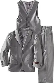 [American Exchange] Little Boys' Little Shiny Textured Suit