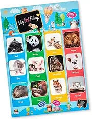 Dealing in Feelings My First Feelings Chart for kids. Perfect emotions chart for toddler and preschoolers. Ideal educational resource for classrooms, kindergarten and home. A3 size Laminated