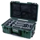 Trekking Green & Black Pelican 1535 case with grey CVPKG dividers & lid org.