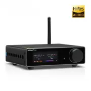 Bluetooth Stereo Power Amplifier300Wx2 Hi-Res Digital Amp with TRS OPT USB Input