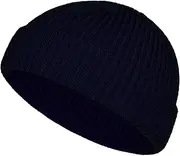 [TSKNOMO] Wool Fishing Hat Winter Trawler Beanie Short Knitted Hat for Men Women