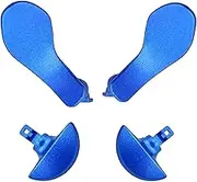 4Pcs Back Paddles for PS5 DualSense Edge Controller, Replacement Rear Paddles for PS5 Edge Controller Rear Parts,Interchangeable Metal Rear for PS5 Edge Controller (Blue)
