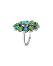 Tiramisu Silver Gemstone Ring