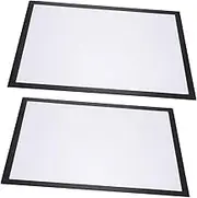 SOLUSTRE 2 Sets Self Adhesive Magnetic Photo Frames for Paintings Pictures Business License Display Easy Wall Mounting Versatile Use for Home Office