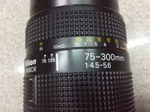 [保固一年][高雄明豐]  Nikon AF NIKKOR 75-300mm F4.5-5.6 D 便宜賣