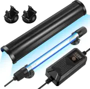 Aquarium UV Light for Fish Tank 11W UVC Algae Control Submersible Waterproof