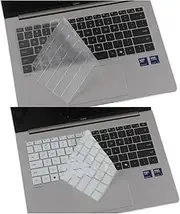 4-Pack Keyboard Cover Compatible with Honor MagicBook Pro 14 2025 14.6-inch Laptop Notebook Silicone TPU Keyboard Protector Skin (2High Transparency+2Clear White)