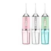 Oral Irrigator Portable Dental Water Flosser USB Rechargeable Water Jet Floss Tooth Pick 4 Jet Tip 220ml 3 Modes Teeth Cleaner