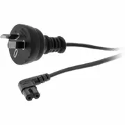 2M 240V AC MAINS TO FIGURE 8 - IEC C7 FIG8 RIGHT ANGLE BLACK