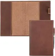 CONTACT'S FAMILY A5 Leather Journal Cover Case Handmade from Crazy Horse Leather A5 Notebook Cover for Travel, Storage, Journal, Planner, Diary
