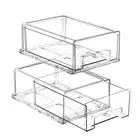 Stackable Fridge Organizer Bins - 2 Pack Refrigerator Drawers for Refrigerato...