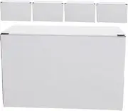 jojofuny 5pcs White Corrugated Cardboard Shipping Boxes Quick Assembly Storage for Small Business Mailing Moving Design for Bottle Storage Lightweight Items