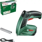 Bosch 3.6V Cordless Tacker Includes 1000 Fine Wire Staples Type 53, Length 8 mm (PTK 3.6 LI)