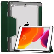 MCC Shockproof iPad Air 2 / 2nd Gen Tri-Fold Case Cover Pencil Slot Apple Kids [Dark Green]