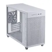 ASUS Prime AP201 Tempered Glass Micro-ATX Computer Case - White [AP201 ASUS PRIME CASE TG WHITE EDITION]