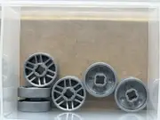 LEGO Parts - Flat Silver Wheel 14mm D. x 9.9mm Center Groove - No 11208 - QTY 5