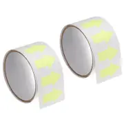 2pcs Glow in the Dark Tape Directional Arrows Marking Tape Luminous Arrow