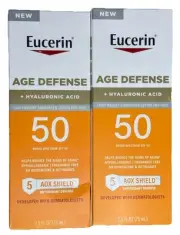 Eucerin Sun Age Defense SPF 50 Face Sunscreen + Hyaluronic Acid EXP-06/2025