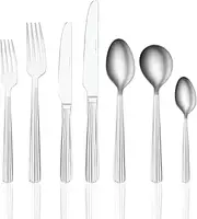 [Tablekraft] Complete Boxed Lido Cutlery Set (56-Pieces)