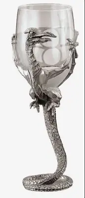 Royal Selangor Lord Of The Rings “WINGED BEAST” Pewter & Glass Wine Goblet LotR