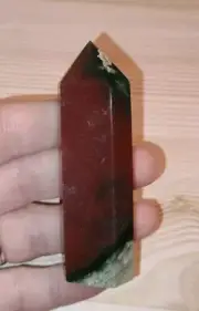Ocean Jasper Crystal Point Polished Healing Metaphysical Red & Green