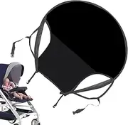 Stroller Umbrella - Stroller Sun Shade | Stroller Cover for Sun | Sun Protection Anti-Fly Stroller Shades | Waterproof Baby Accessories for Outdoor Travel Jogging Hiking Park Shopping Picnic