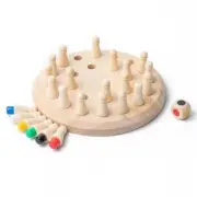 Wooden Memory Match Stick Chess Colour Game Board Puzzle Montessori Edu for Kids
