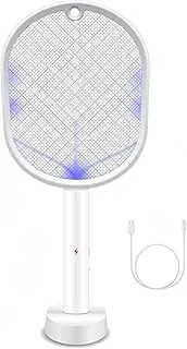 2 in 1 Rechargeable Mosquito Swatter - Electronic Fly Insect Bug Zapper Racket