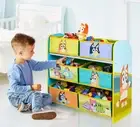 Bluey Kids Wooden Toy Box Childrens Furniture Storage Unit Organiser