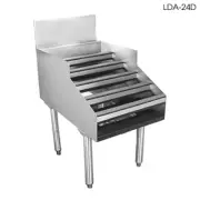 Glastender LDA24D 29" Underbar Double Speed Rail 24" Liquor Display