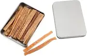 EXAOMBLE Fire Starting Tool Pine Strip Set Natural Firelighters Kit Emergency Survival Wood Sticks for Camping