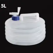 Outdoor Foldable Water Bag Container Bucket With Tap Storage Portable Car 5L