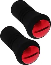 Generic Metal Fishing Reel Knob 2pcs EVA Knobs for Replacement Drop Wheel Fit Decorative Red Grip