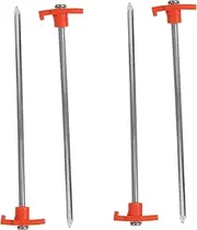 JUMPLAWN 4pcs Heavy Duty Tent Stakes Durable Pegs for Beach Camping and Gardening Lightweight Efficient Ground Support for Tents Gazebos and Tarps