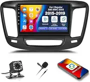 1+32G Android 13 Car Radio Stereo for Chrysler 200 200C 200S 2015-2019 with GPS Navigation Head Unit Bluetooth,9" IPS Touch Screen Mirror Link WiFi FM/RDS Radio USB SWC+Backup Camera&MIC
