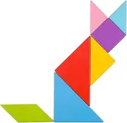 TANGRAM PLAY WOODEN BRAINTEASER PUZZLE