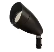120-Volt to 277-Volt 14-Watt 1100 Lumens Black Integrated LED Outdoor FloodLight