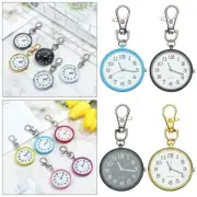 Nurse Watches Quartz Pocket Watch Key Buckle Ultra Thin Open Face Minimalist