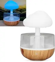 Gugxiom Rain Cloud Humidifier Water Drip, Cute Raining Cloud Night Light with 7 LED Light, 2000mAh 500ml Raindrop Humidifier for Living Room, Bedroom, Office