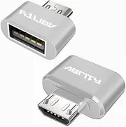USB OTG Adaptor [2-Pack], Micro USB to USB Adapter, Micro Male to USB Female Adapter, USB A to Micro Adaptor connectors for Andriod, SD Card Reader, Xbox,PC,USB Flash Drive Stick,Smart Devices,Plug