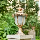 Outdoor Pillar Lights Garden Post Lamp Home Pillar Light Bar Brown Wall Lighting