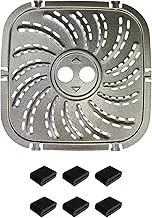 Square Air Fryers Plate Liners Metal Air Fryers Pad Carbon Steel Air Fryers Accessories Suitable for Baking Cooking Air Fryers Accessories
